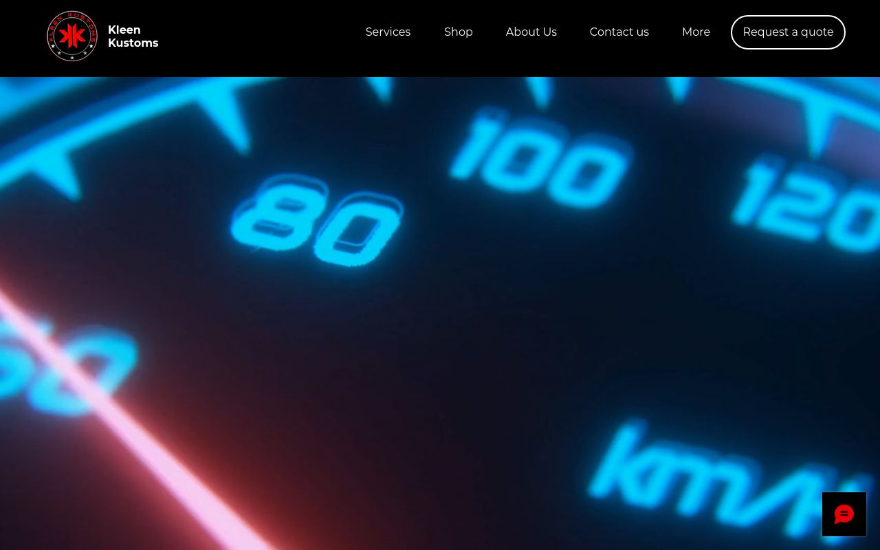 Homepage of Kleen Kustoms's website