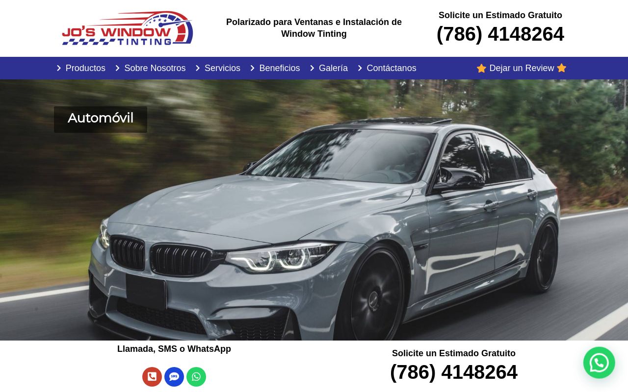 Homepage of JO’s Window Tinting (Mobile Service)'s website