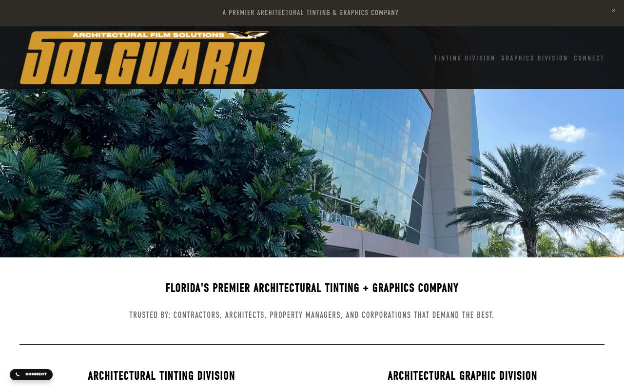Homepage of SolGuard Industries's website