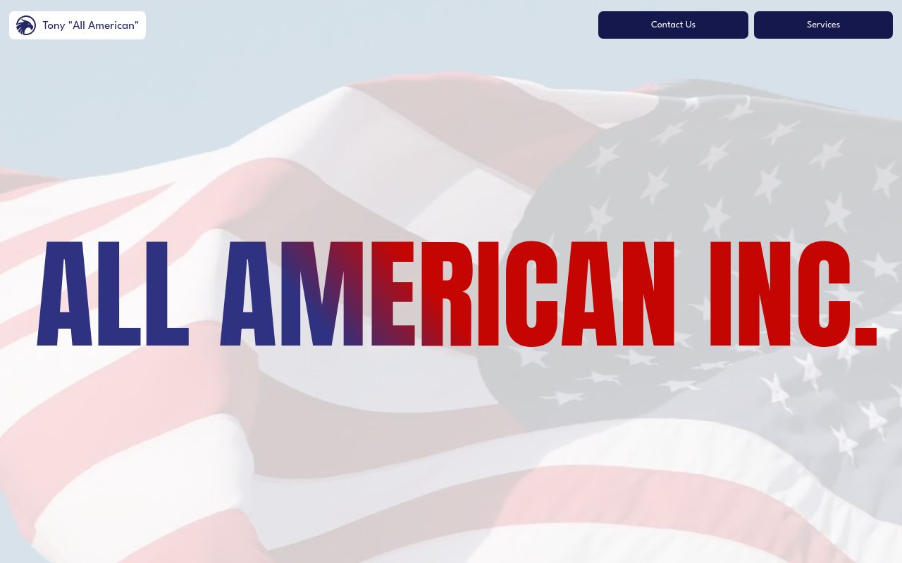 Homepage of ALL AMERICAN GLASS TINTING INC's website