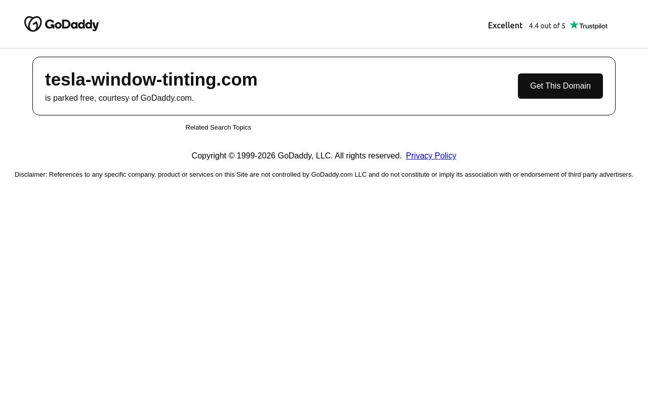 Homepage of Tesla Window Tinting's website