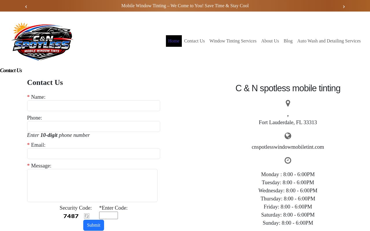 Homepage of Window Tinting Services's website