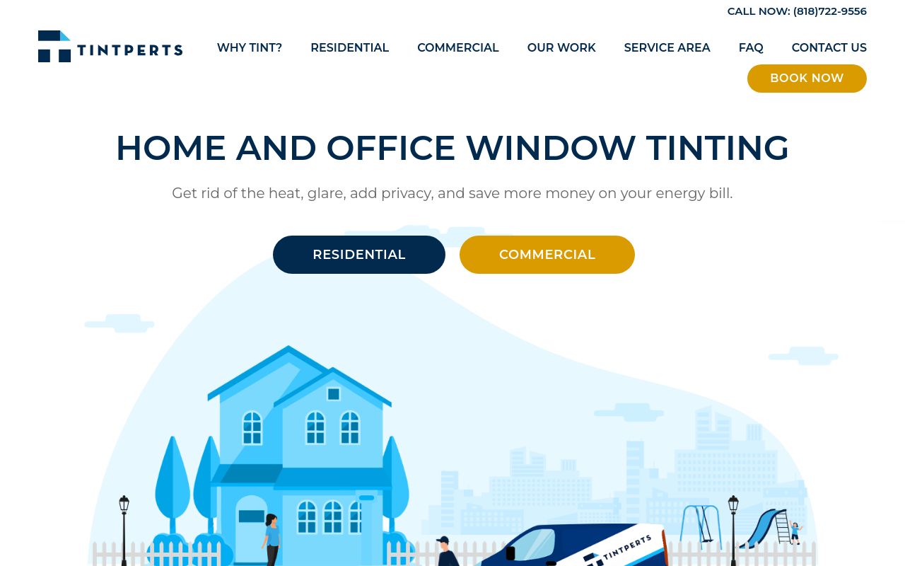 Homepage of Tintperts's website