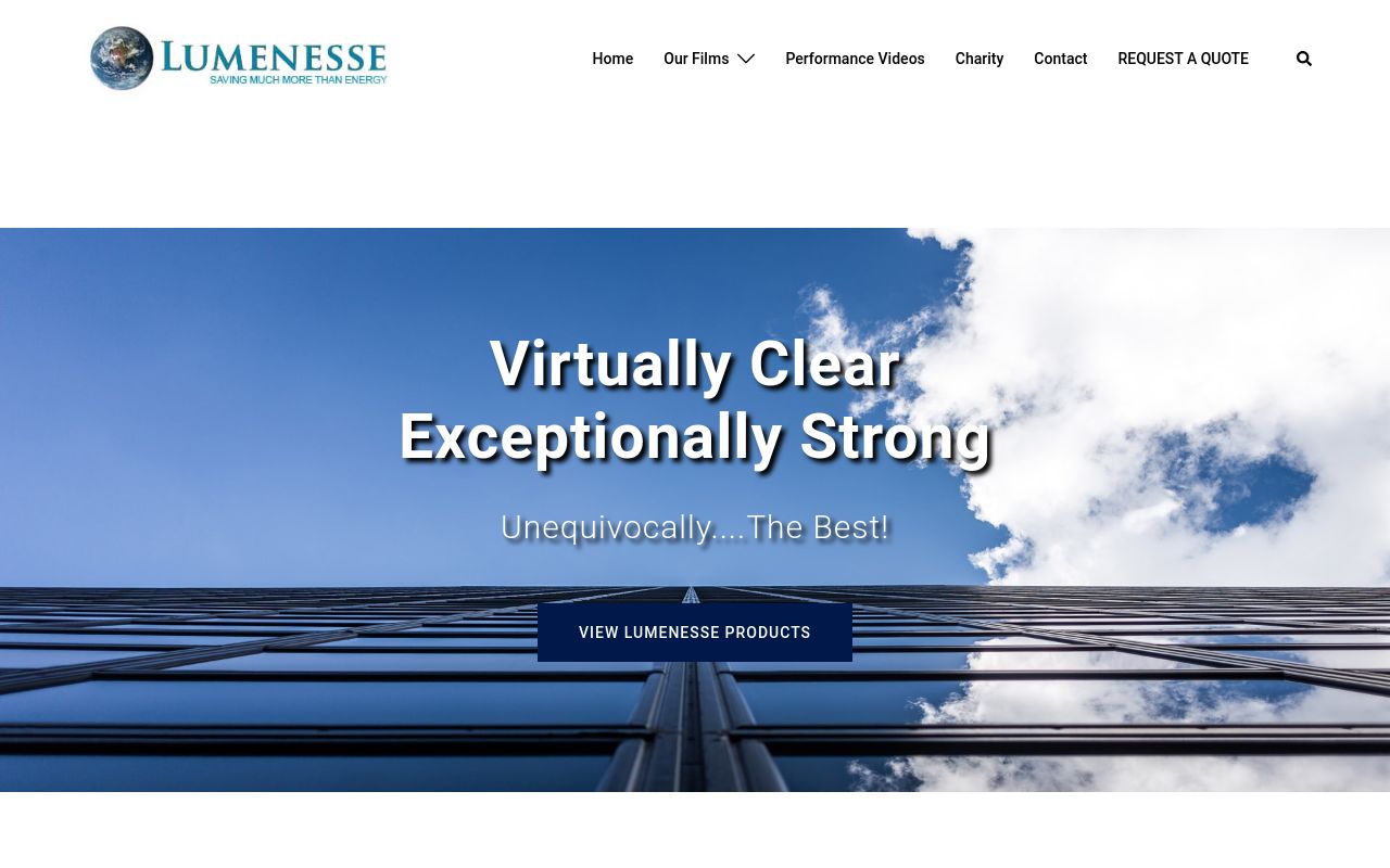Homepage of Lumenesse Films's website