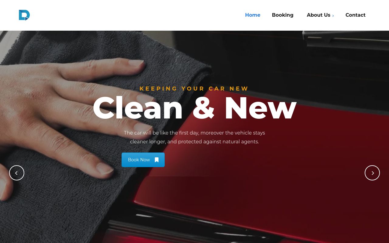 Homepage of Luxe care detailing / Ceramic Coating's website