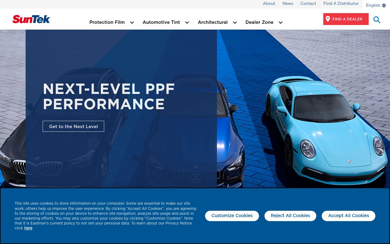 Homepage of Window tint auto glass's website