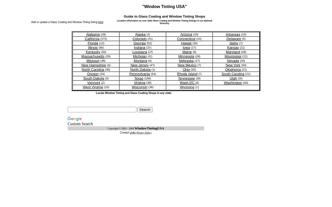 Homepage of Montrose Window Tinting's website