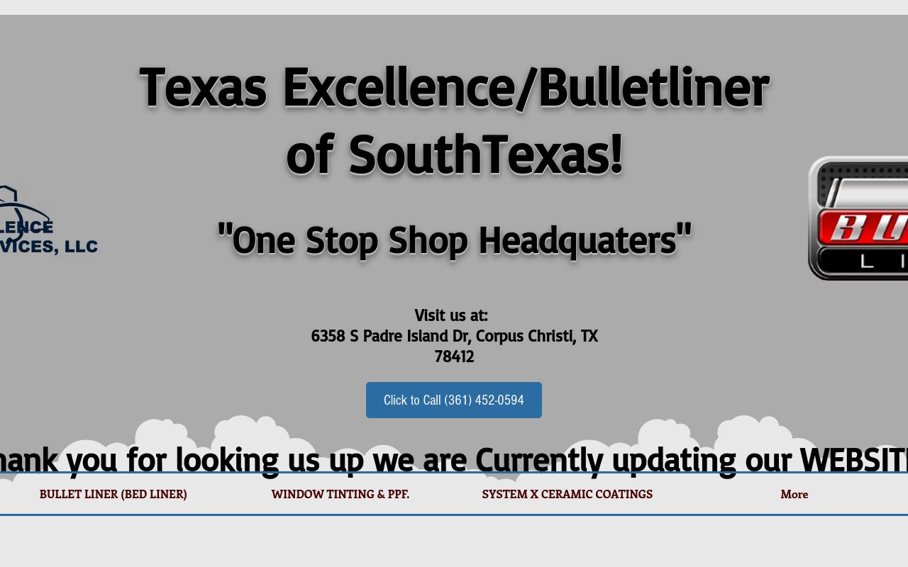 Homepage of Texas Excellence Detail & Tint/Automotive Outfitters's website