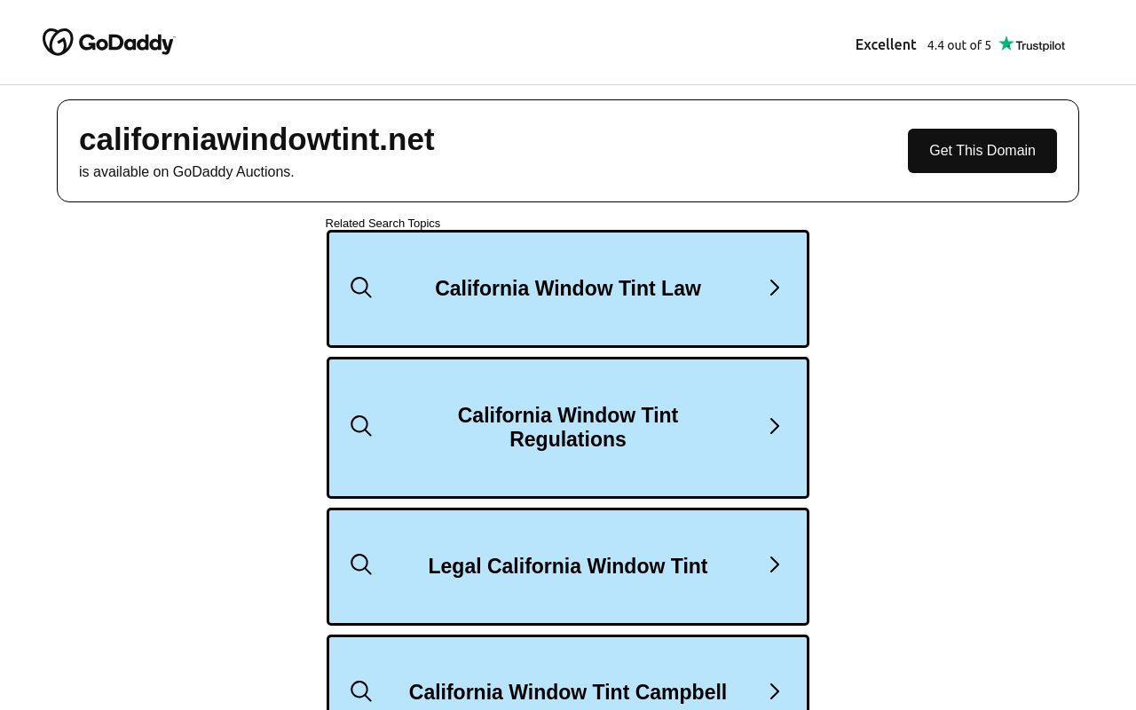 Homepage of California Window Tint's website