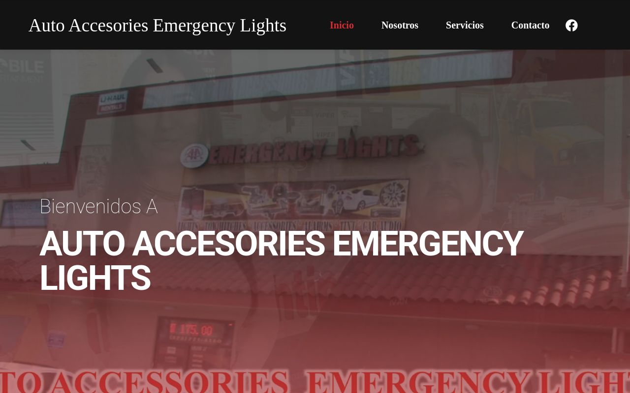 Homepage of AA Emergency Lights's website