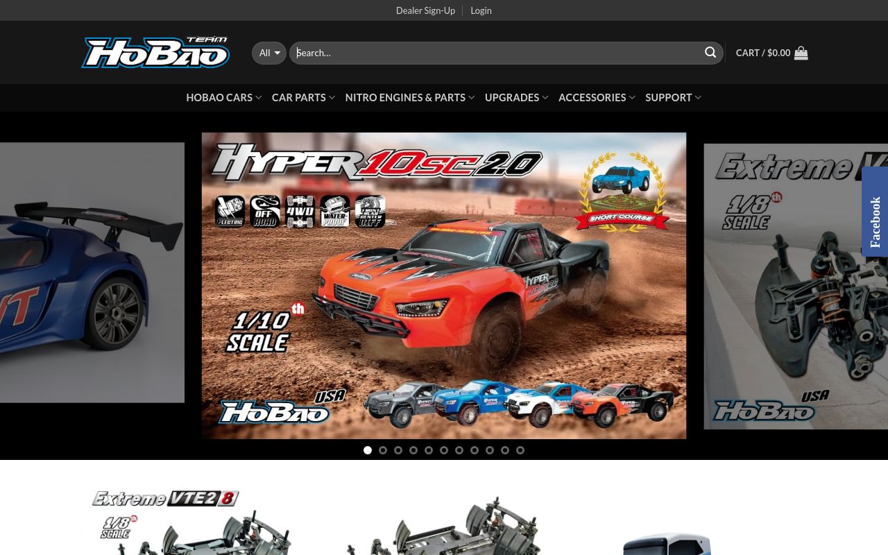 Homepage of HoBao USA's website