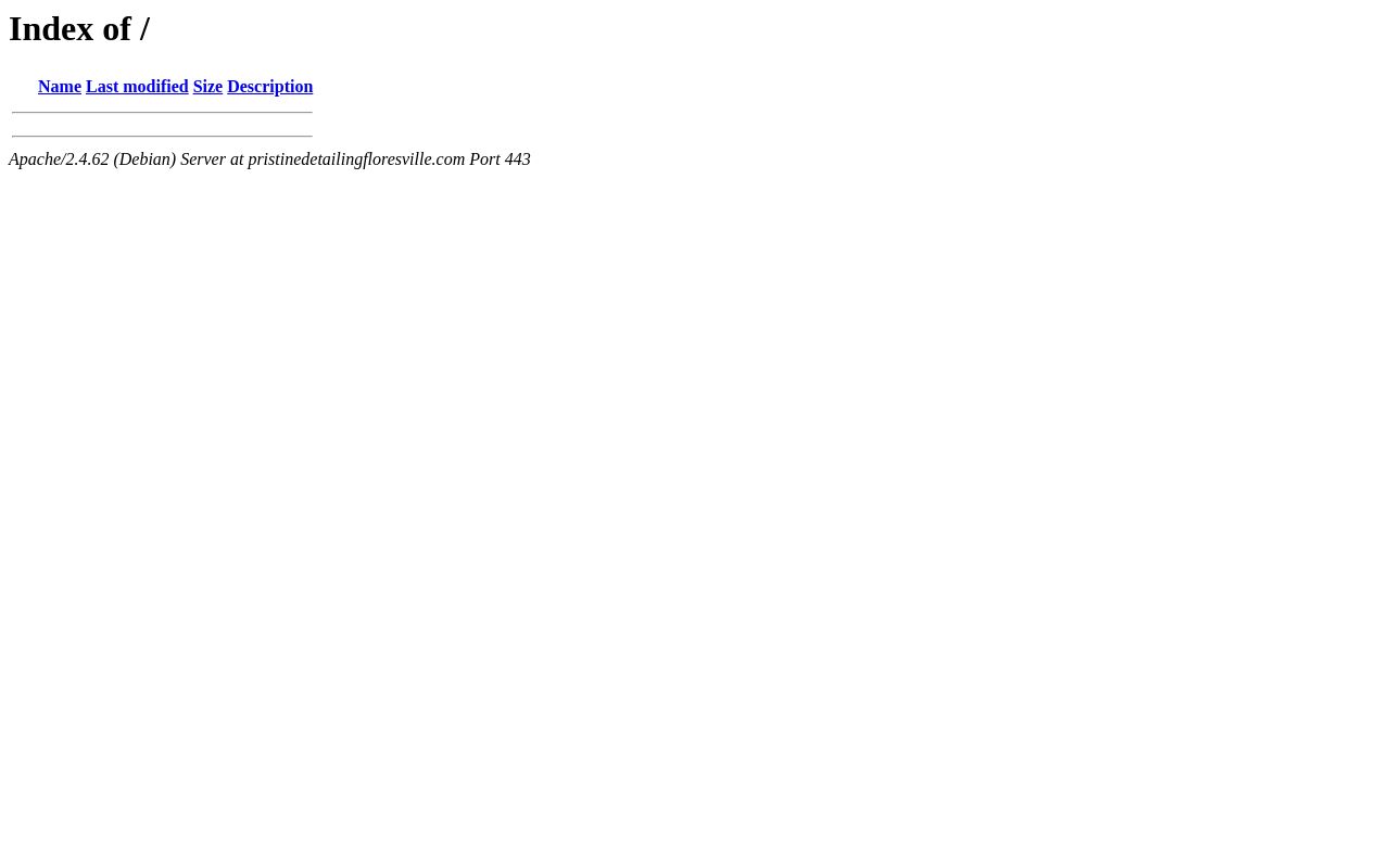 Homepage of Pristine Auto Spa's website