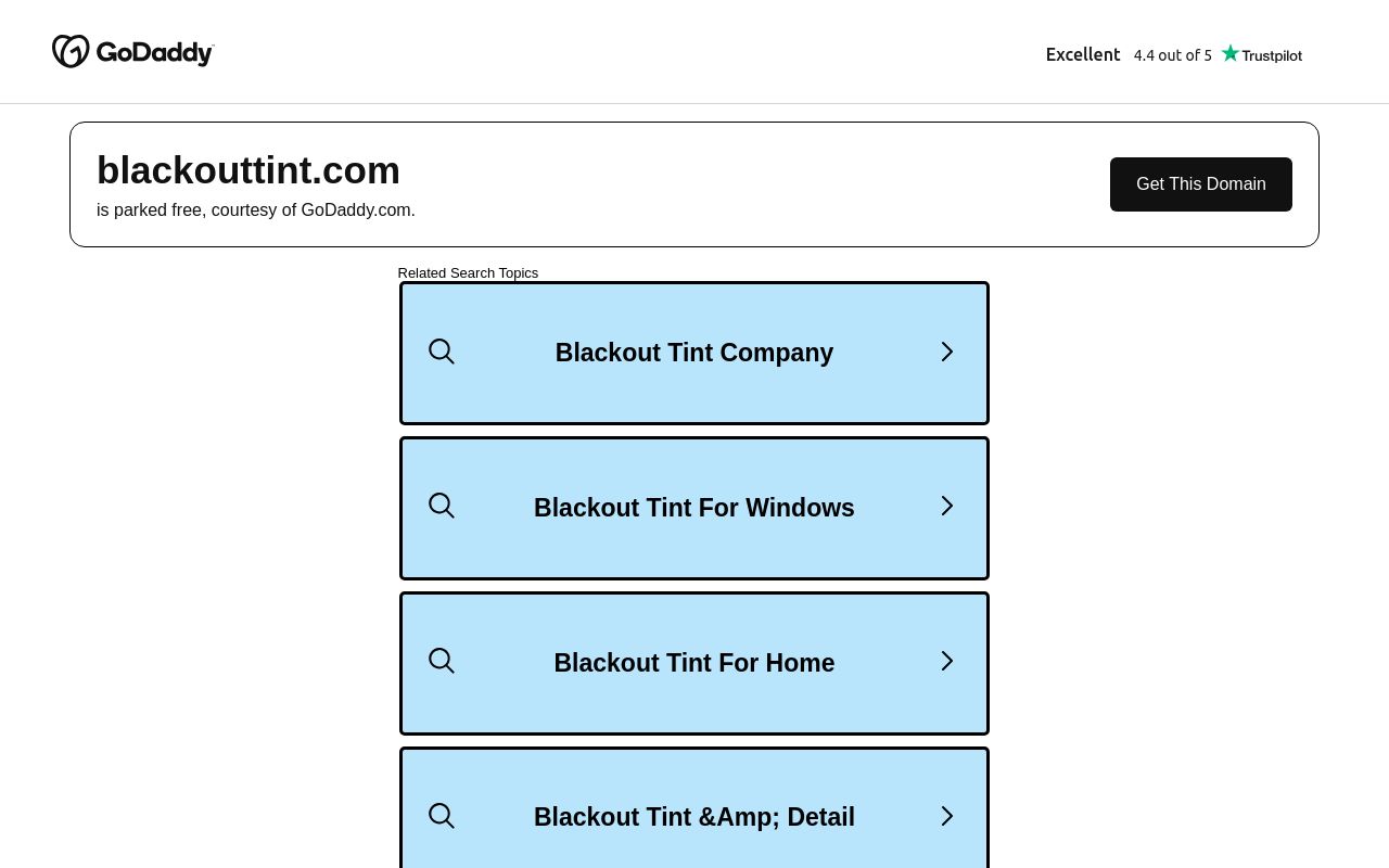 Homepage of Blackout Window Tinting's website