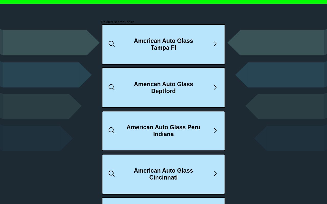 Homepage of American Auto Glass's website