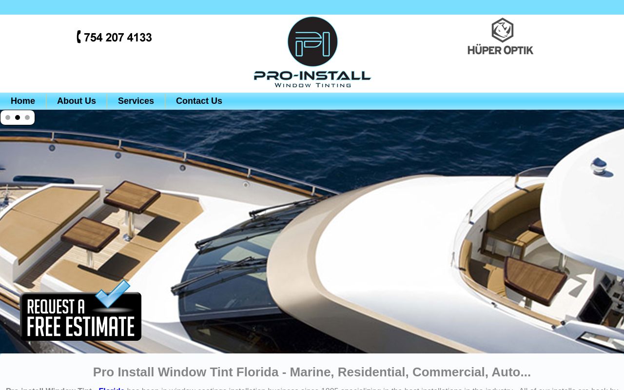 Homepage of Pro-Install's website