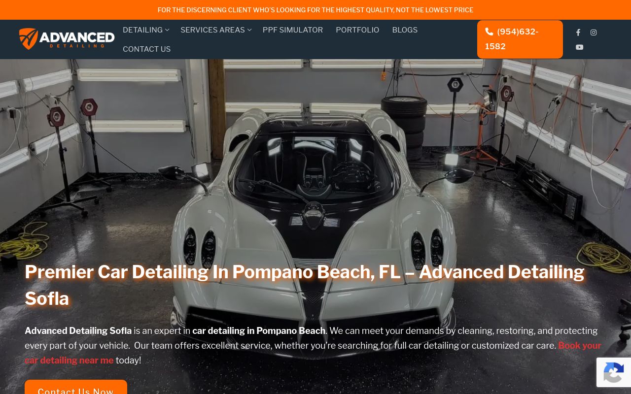 Homepage of Advanced Ceramic Coating And Film LLC's website