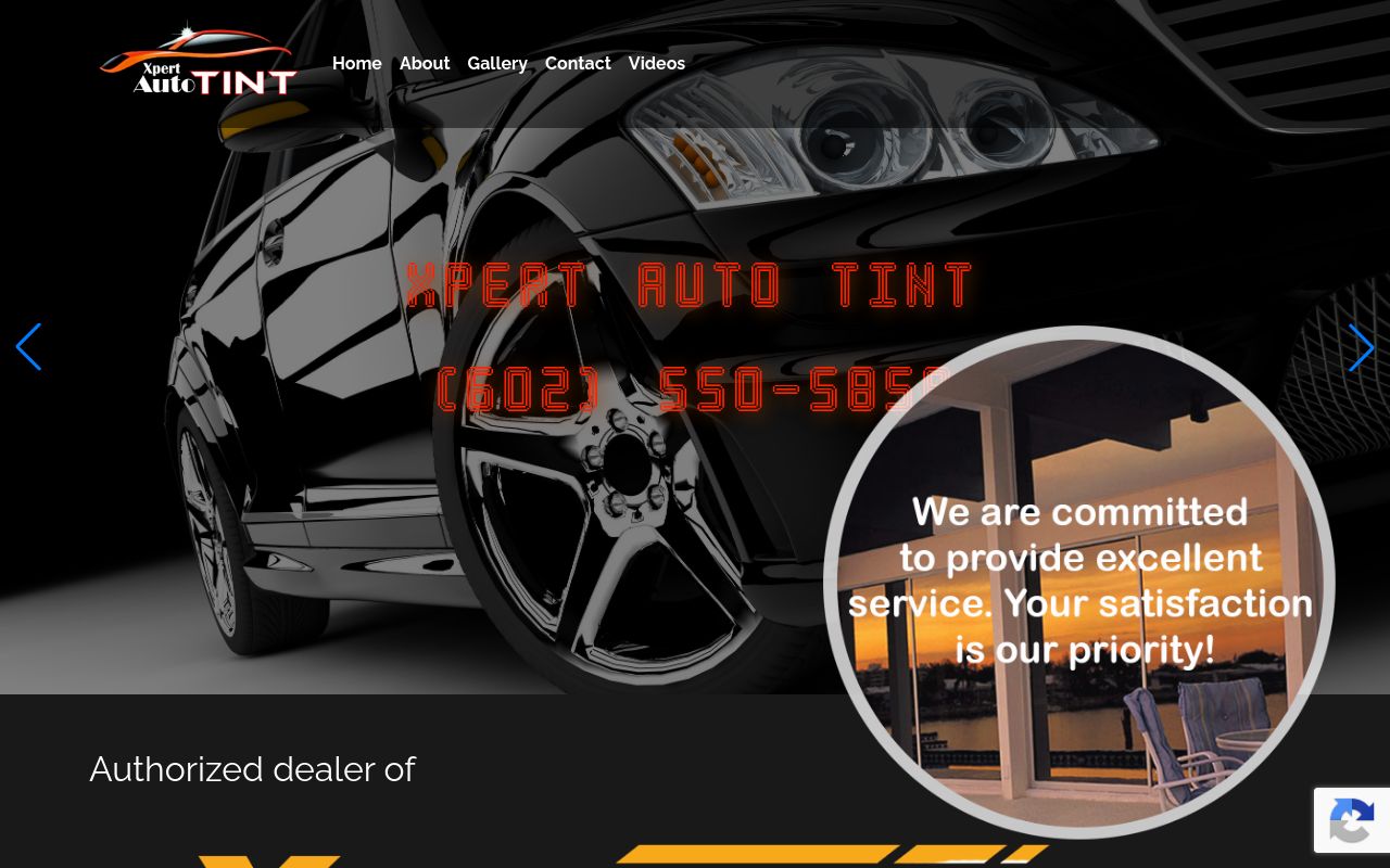 Homepage of XPERT AUTO TINT. MOBILE SERVICE.'s website