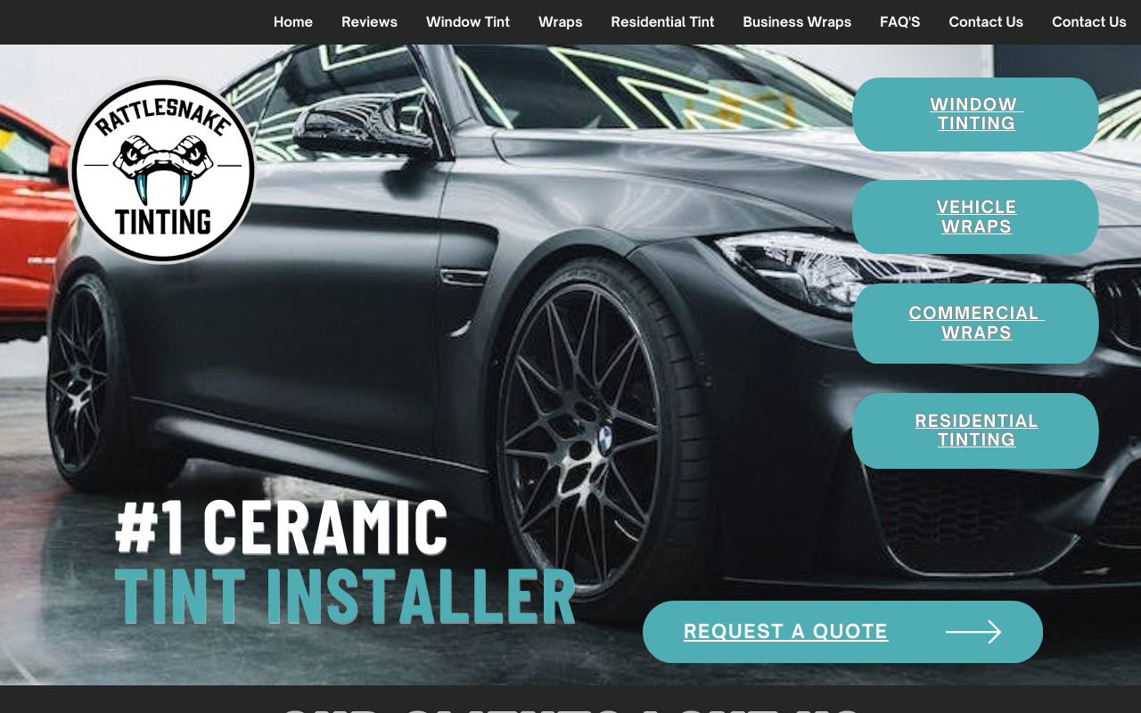 Homepage of Casa Grande Window Tinting's website