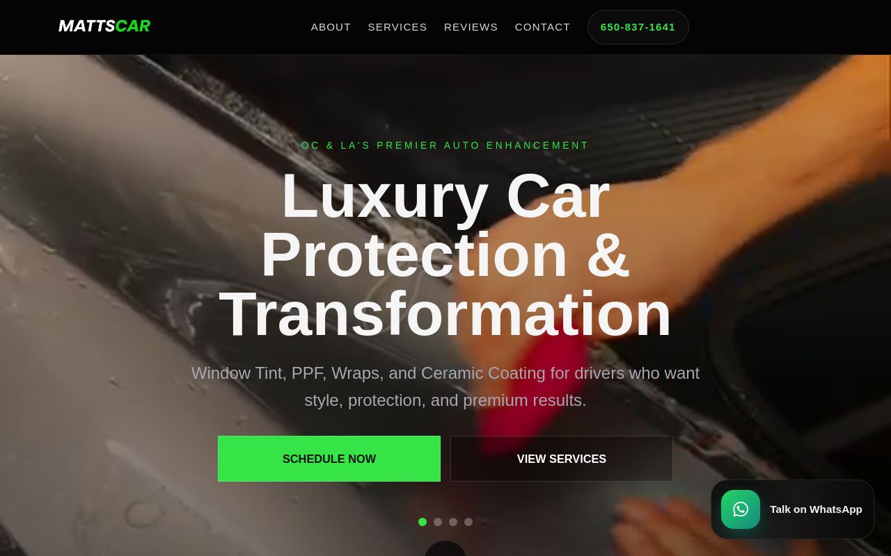 Homepage of MATTSCAR's website