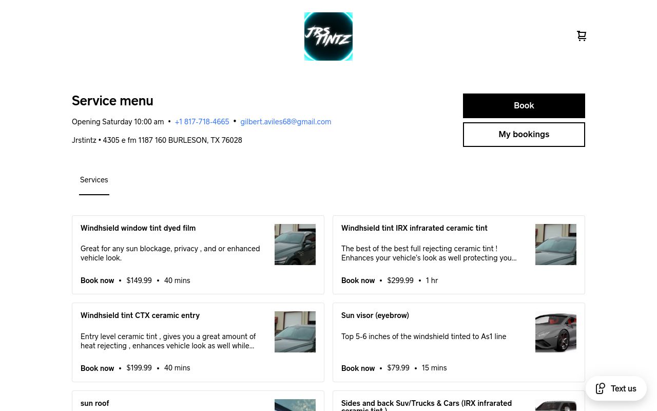 Homepage of Jrstintz's website