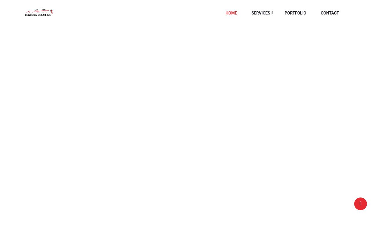 Homepage of Legends Auto Spa's website