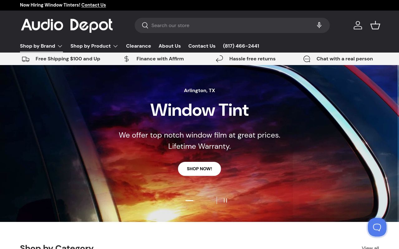 Homepage of LLumar. Window Tint's website