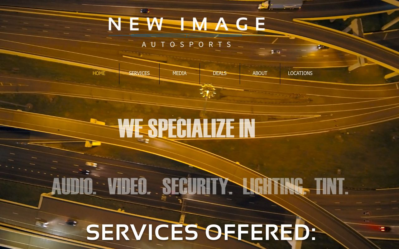 Homepage of New Image Autosports's website