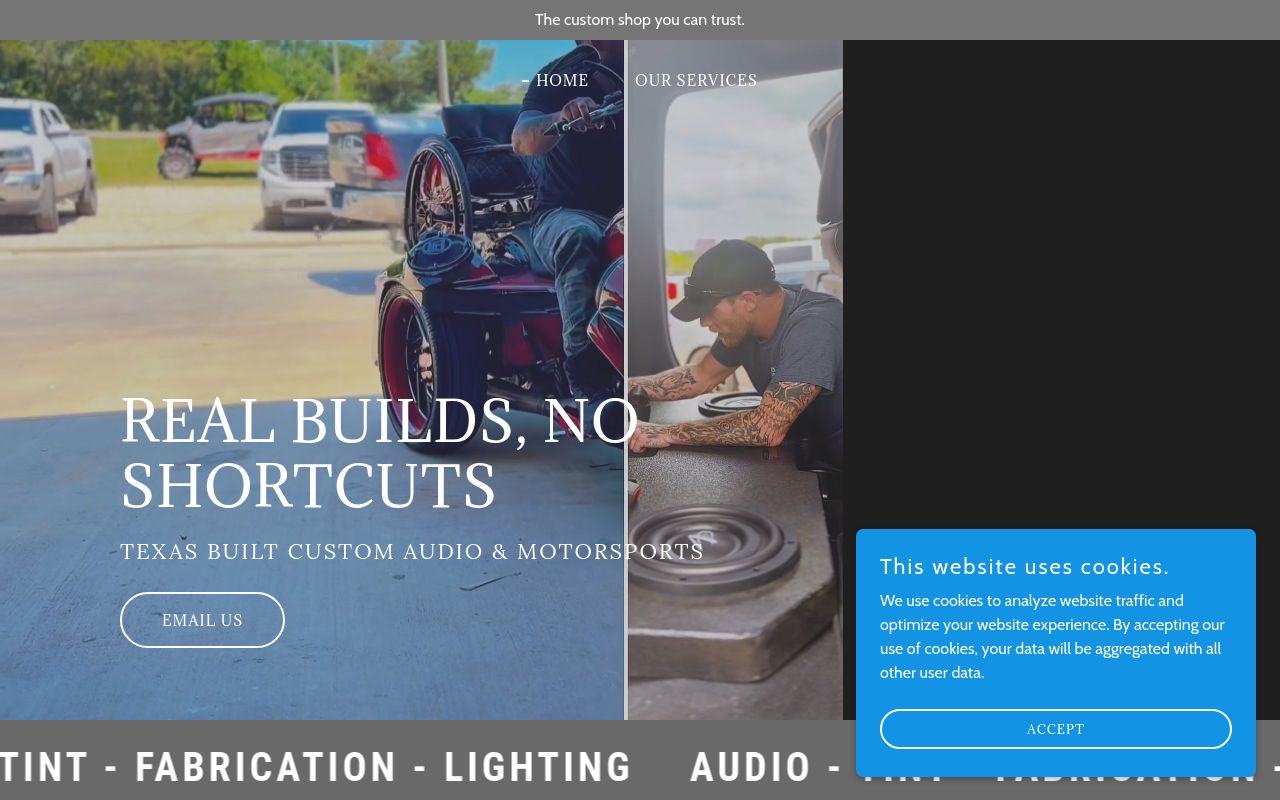 Homepage of Wired Kustoms Motorsports's website