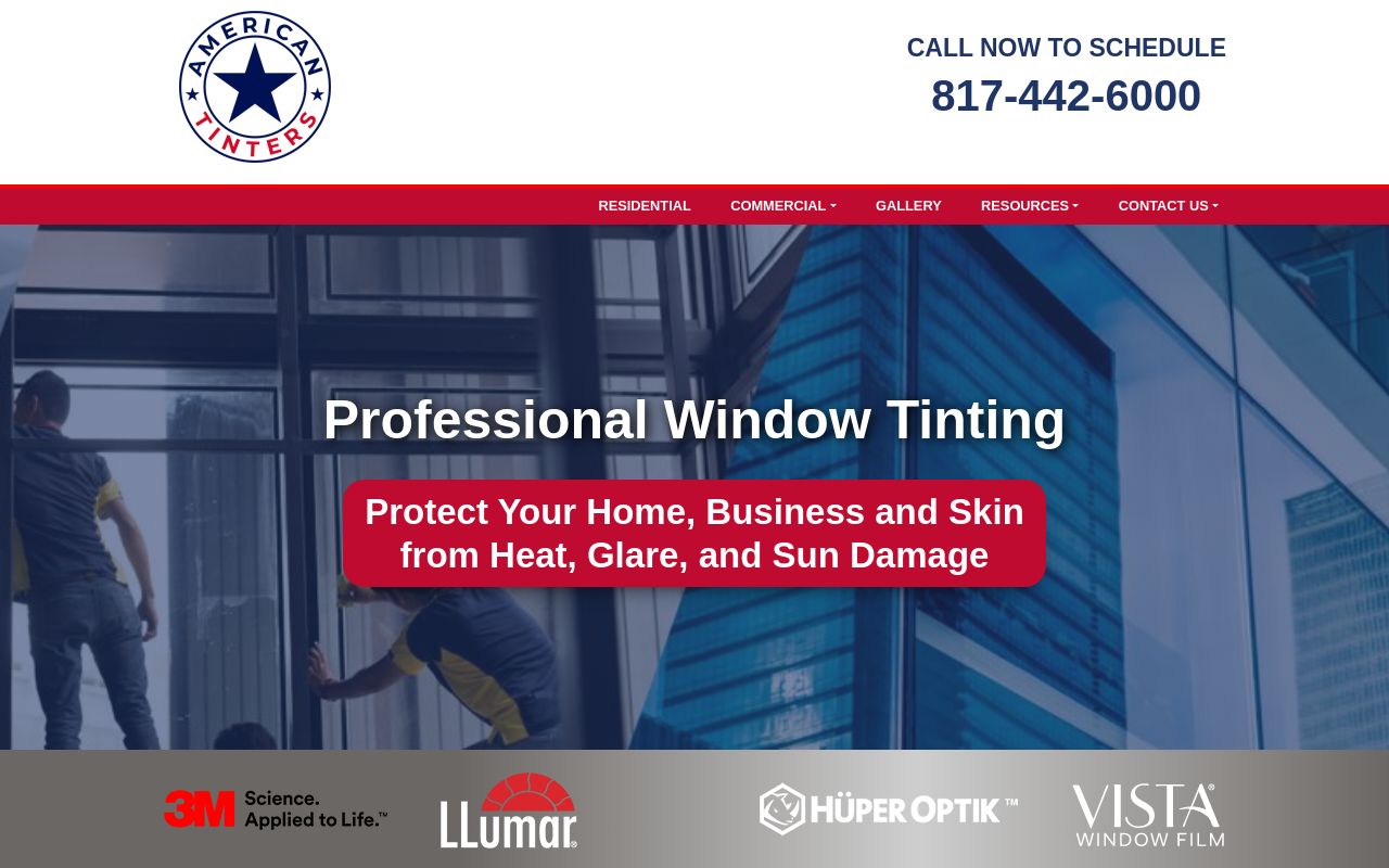 Homepage of American Tinters LLC's website