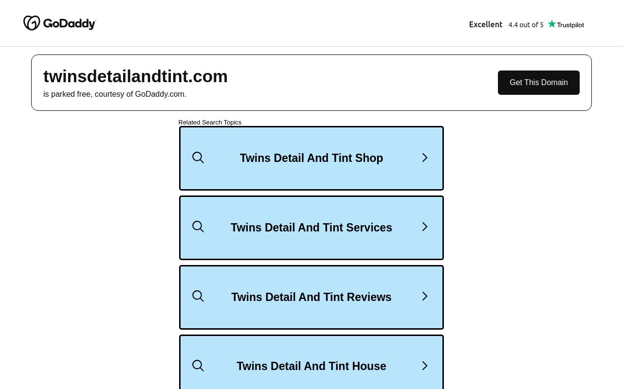 Homepage of Twins Detail And Tint's website