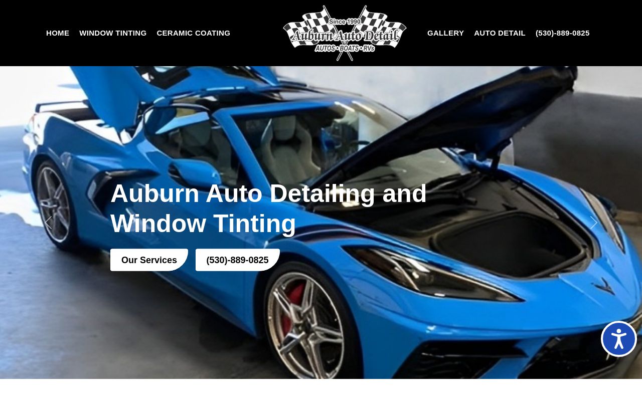 Homepage of Auburn Auto Detail's website