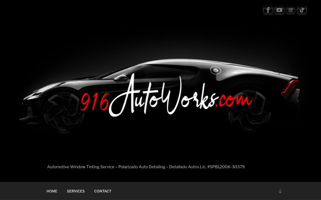 Homepage of 916AutoWorks's website