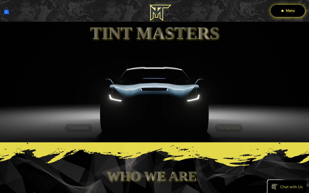 Homepage of Fairfield Tint Masters's website
