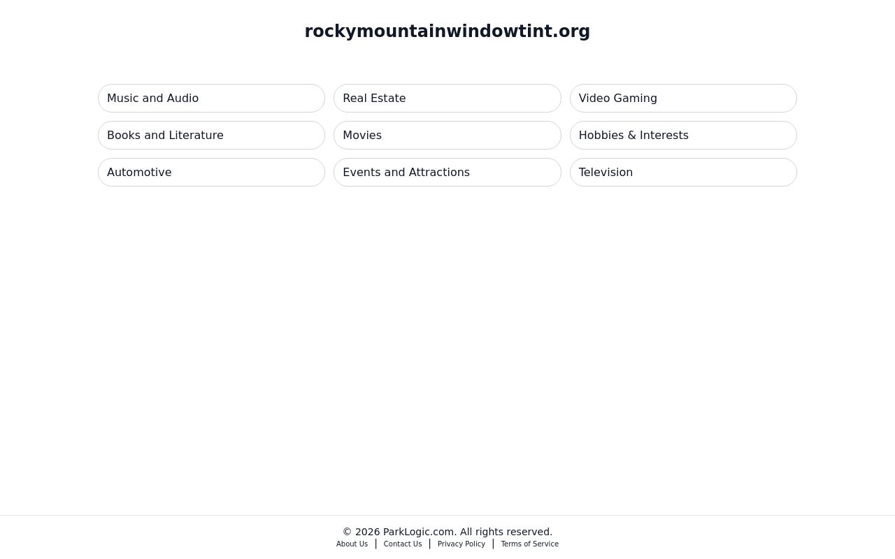 Homepage of Rocky Mountain Windowtint's website