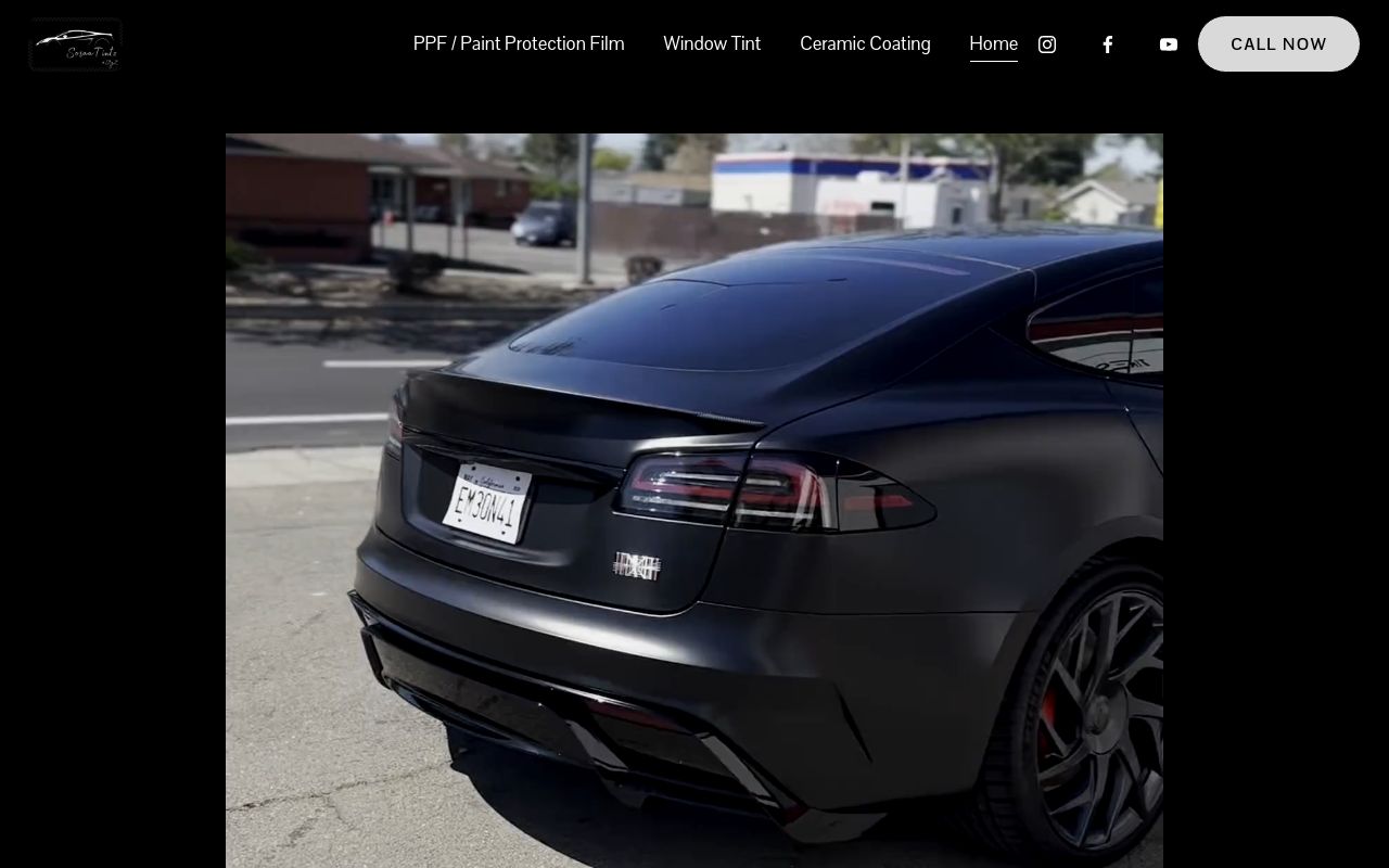 Homepage of SosaaTintz LLC | PPF & Vinyl Wraps's website