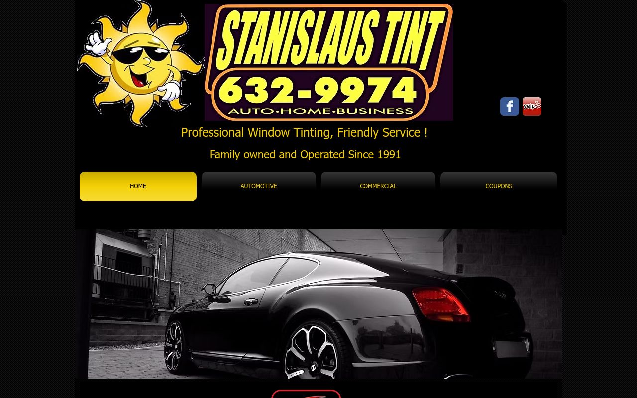 Homepage of Stanislaus Tint's website