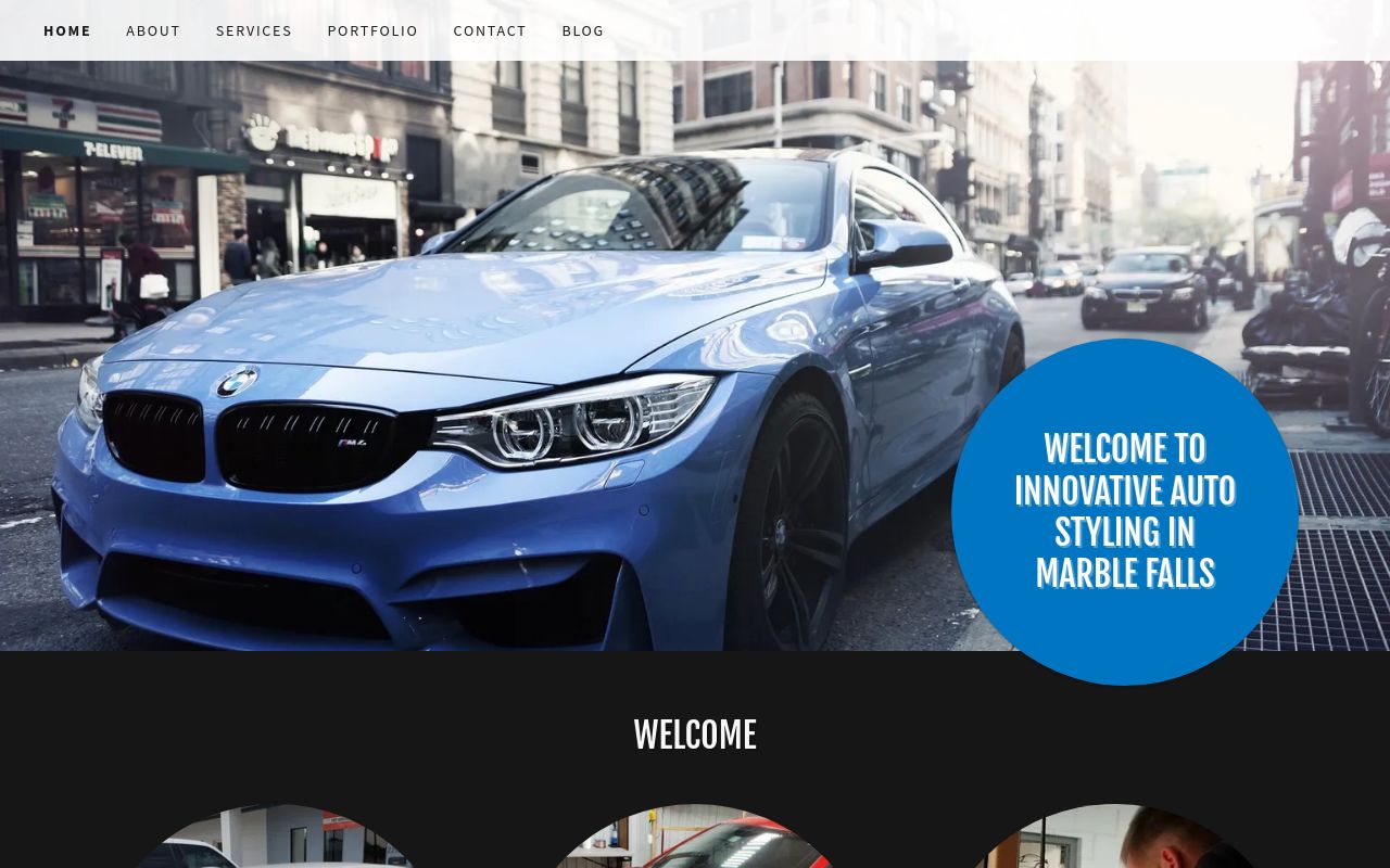 Homepage of Innovative Auto Styling's website