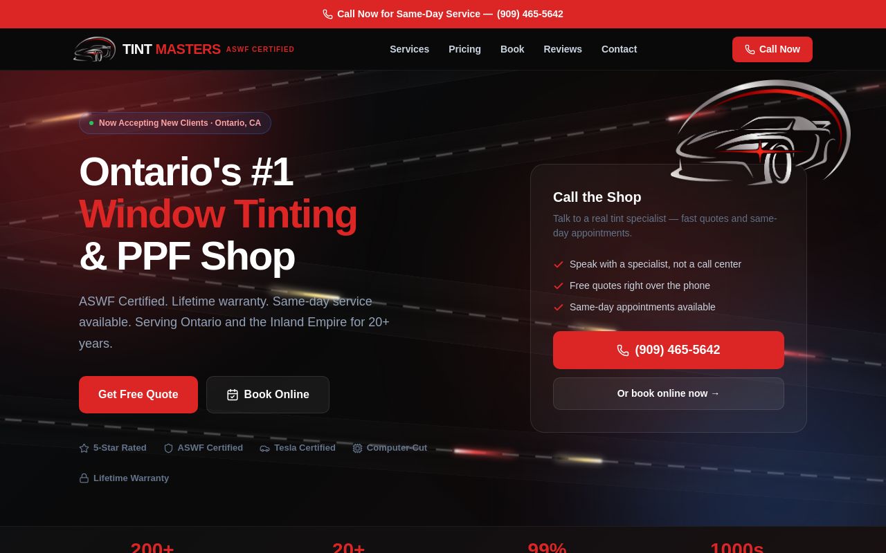 Homepage of Tintmasters#2's website