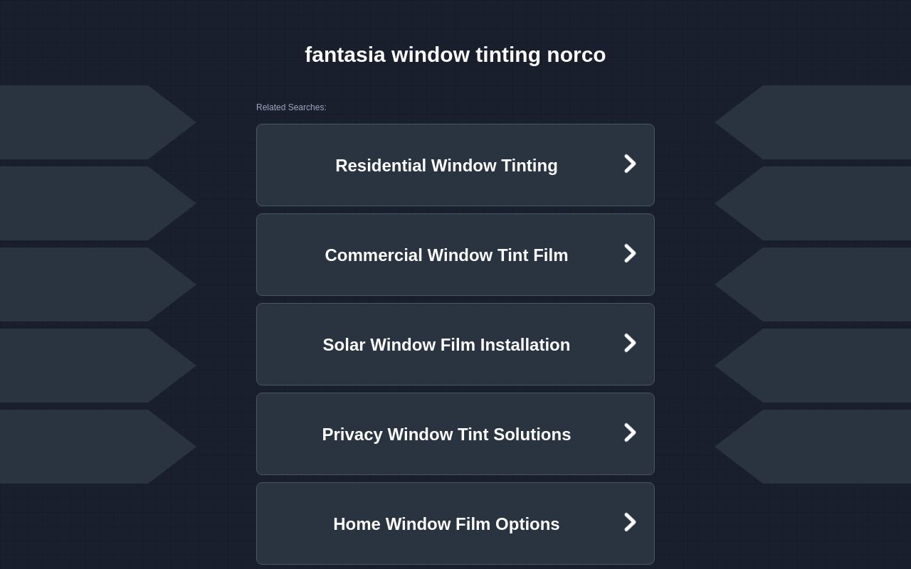 Homepage of Fantasia Window Tinting's website