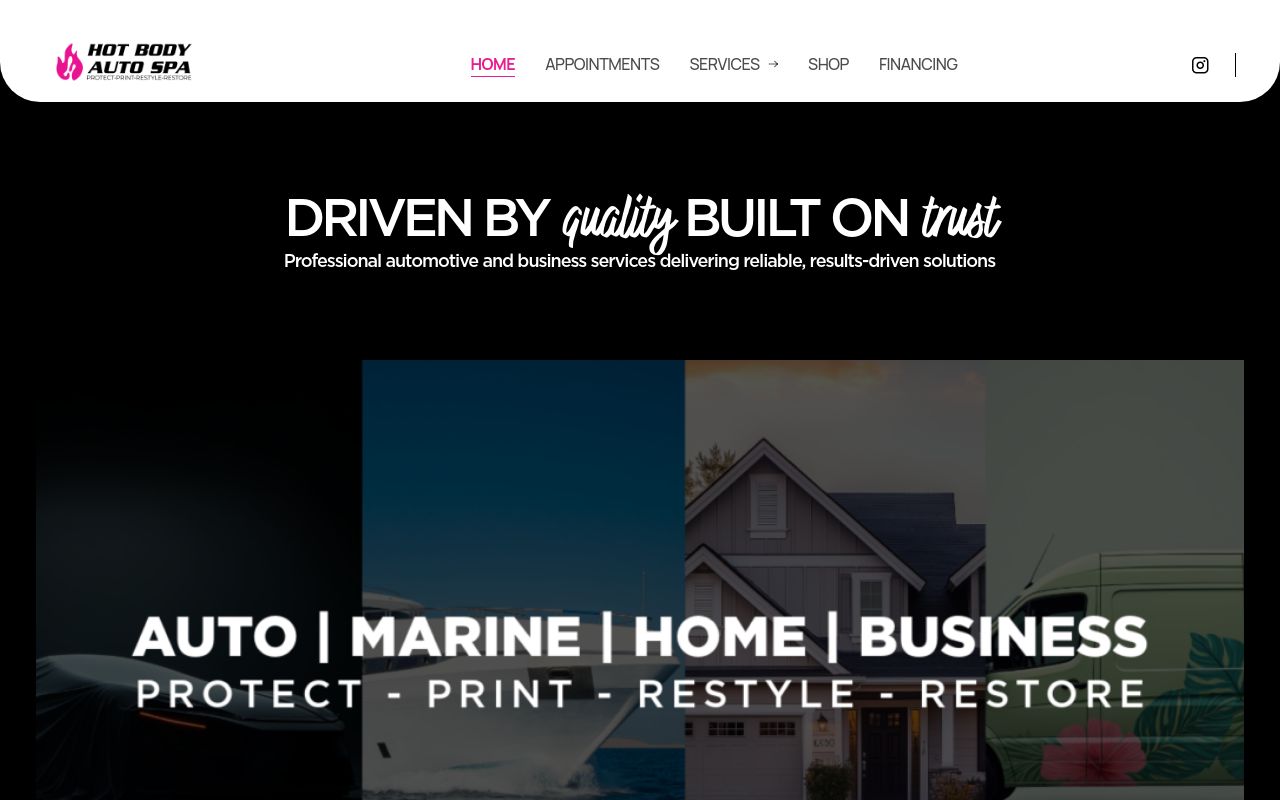 Homepage of HOT BODY AUTO SPA - CERAMIC PRO PORT ST LUCIE's website