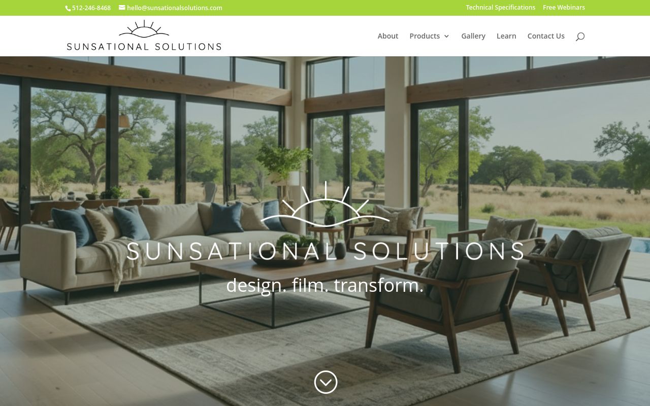 Homepage of Sunsational Solutions's website
