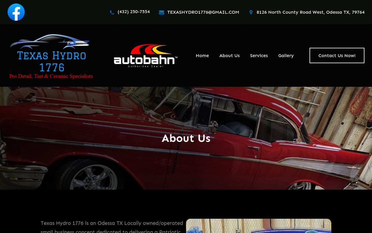 Homepage of Texas Hydro Details n Tint's website