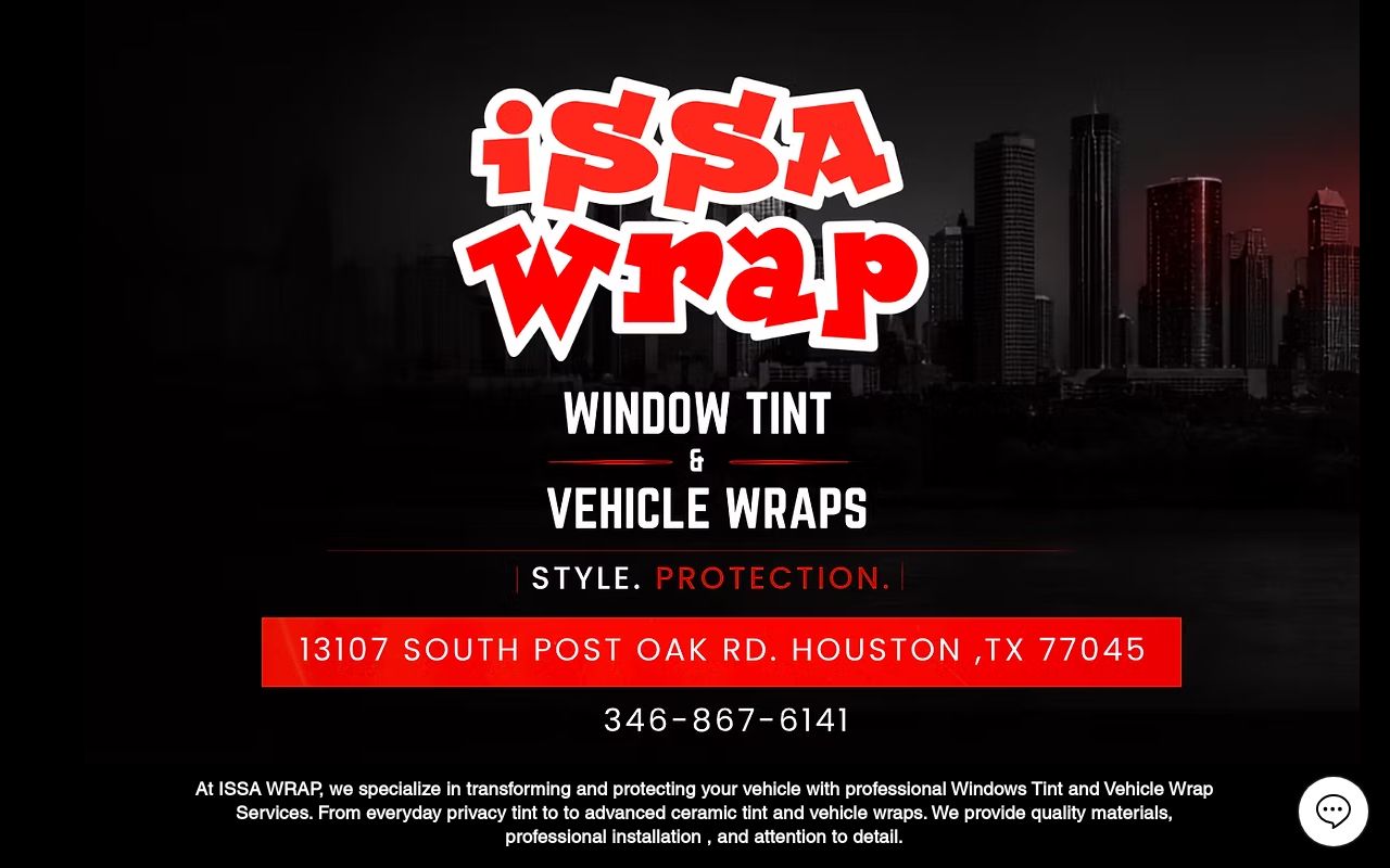 Homepage of IssaWrap's website