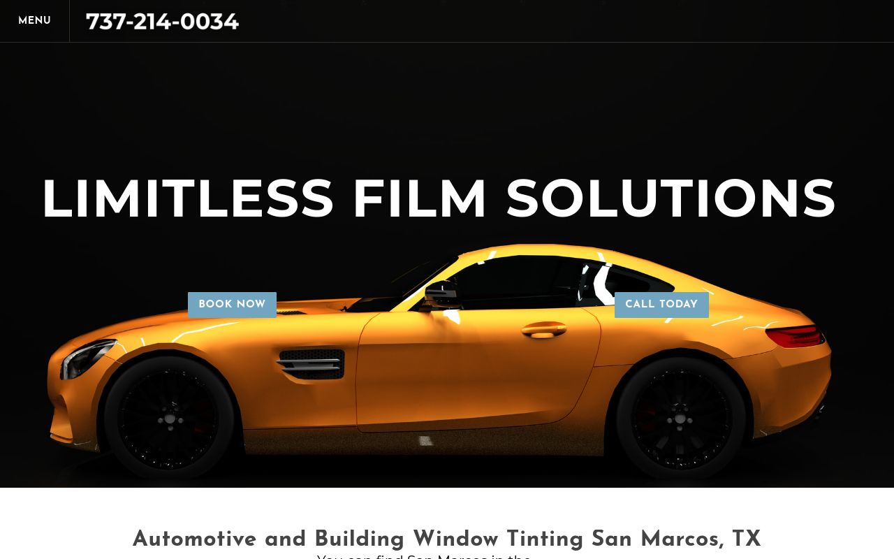 Homepage of Limitless Film Solutions's website