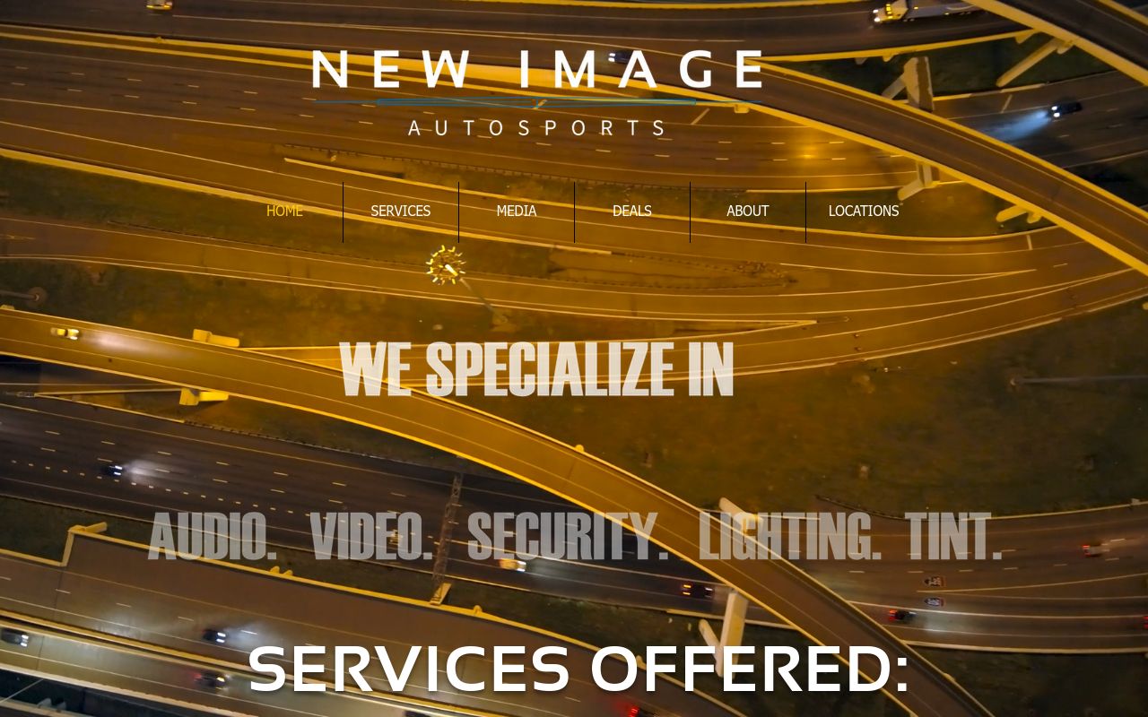 Homepage of New Image Autosports's website