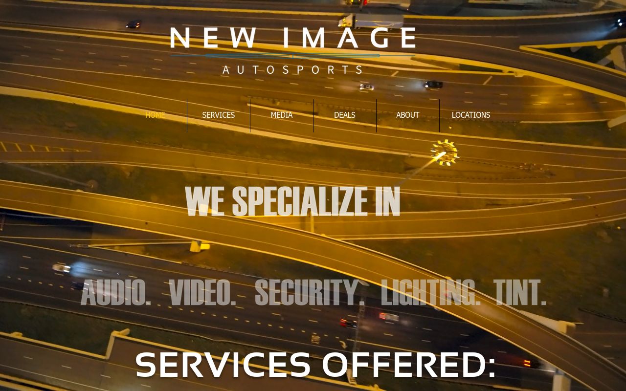 Homepage of New Image Autosports's website