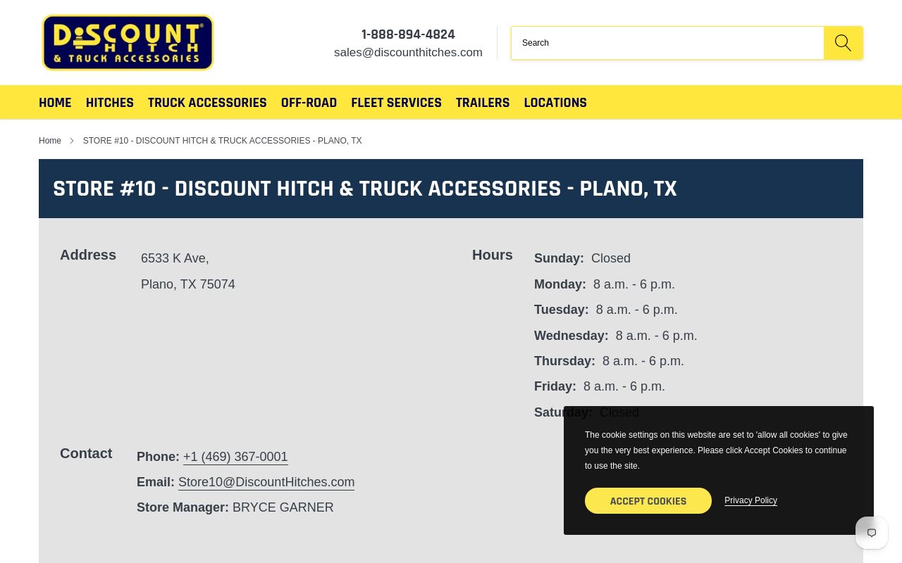 Homepage of Discount Hitch & Truck Accessories's website