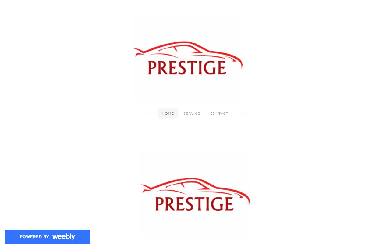 Homepage of Prestige Window Tinting's website