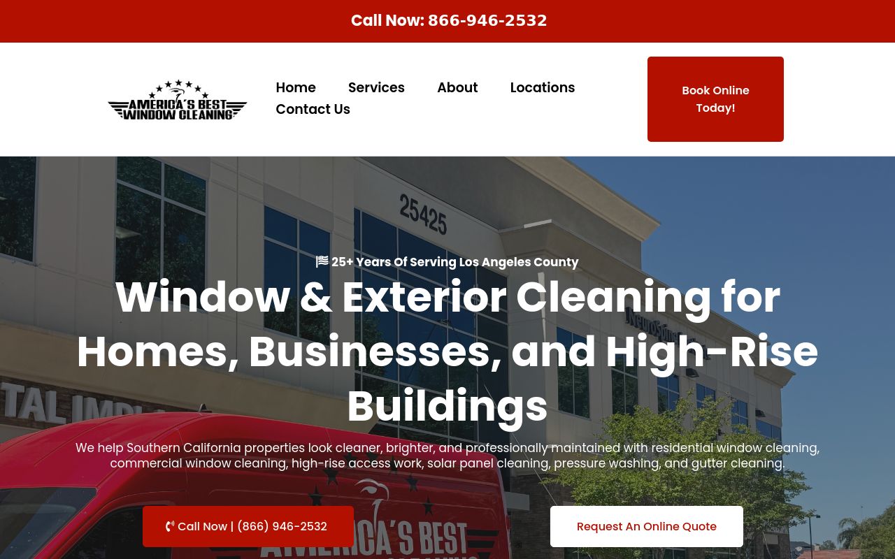 Homepage of America's Best, Inc.'s website