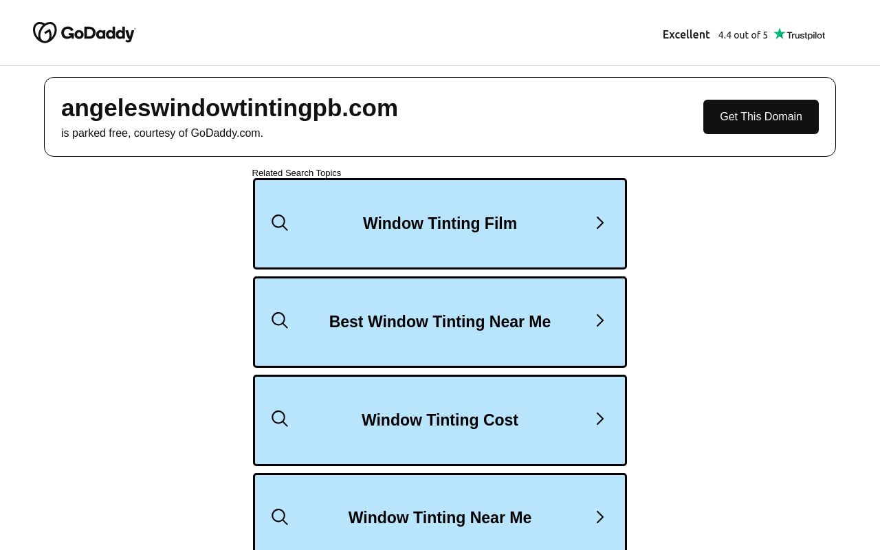 Homepage of Angeles Window Tinting and Wraps's website